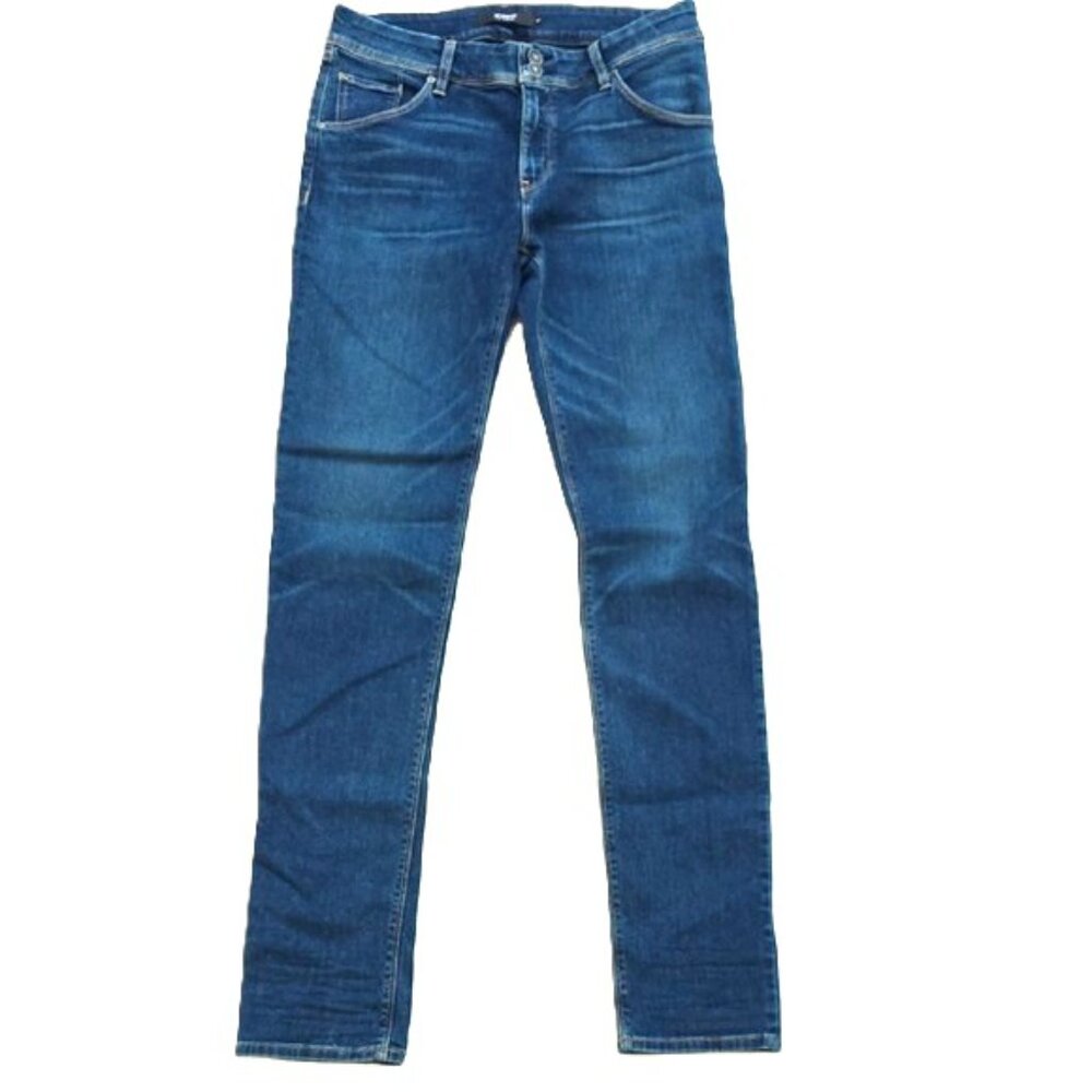NEW $205 HUDSON COLLIN MIDRISE SKINNY SUPERMODEL ITALIAN STRETCH DENIM JEANS 30